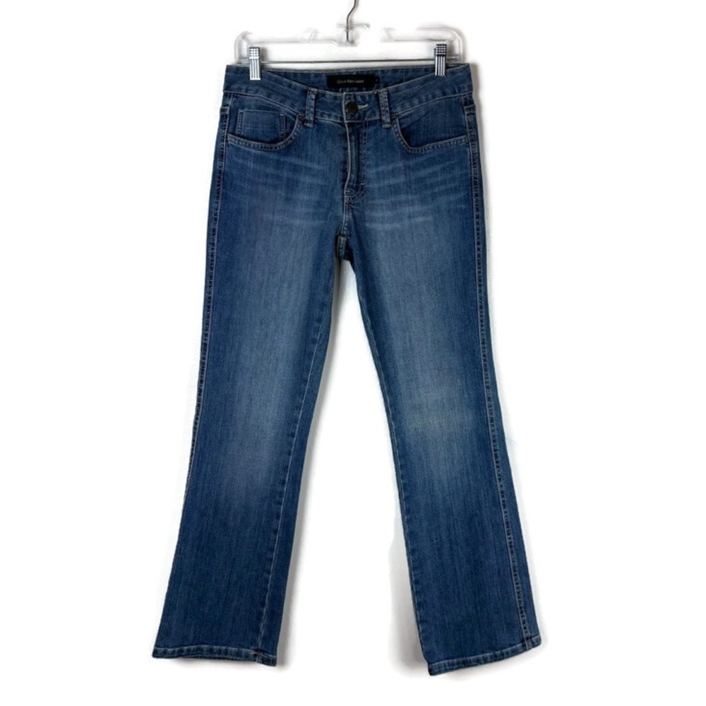 Calvin Klein Jeans Lean Boot Denim Jeans in Blue Wash